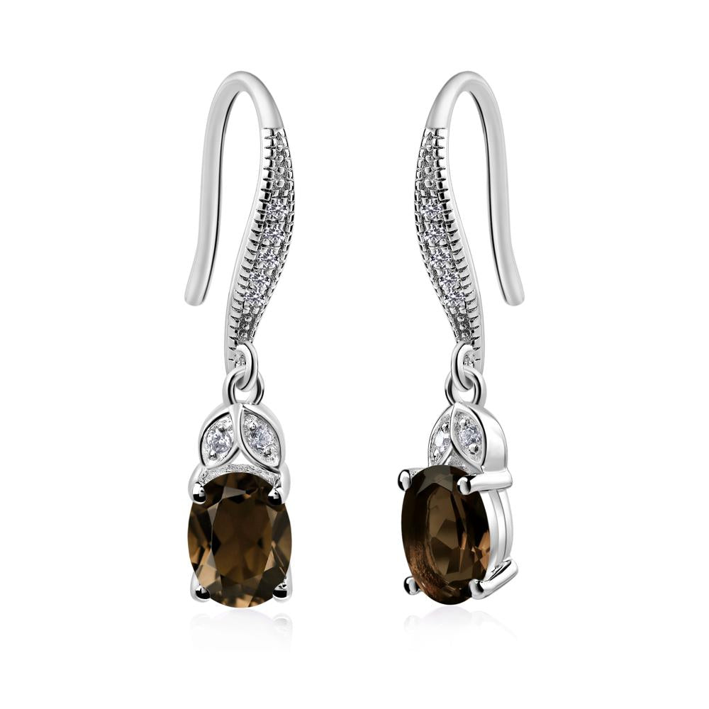 Petite Drop Earrings 2024 Smokey Quartz Rosegold