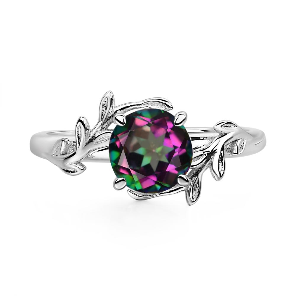 STUNNING 8.58 CTTW buy 18KT WHITE GOLD MYSTIC TOPAZ ENGAGEMENT RING SIZES 7,9