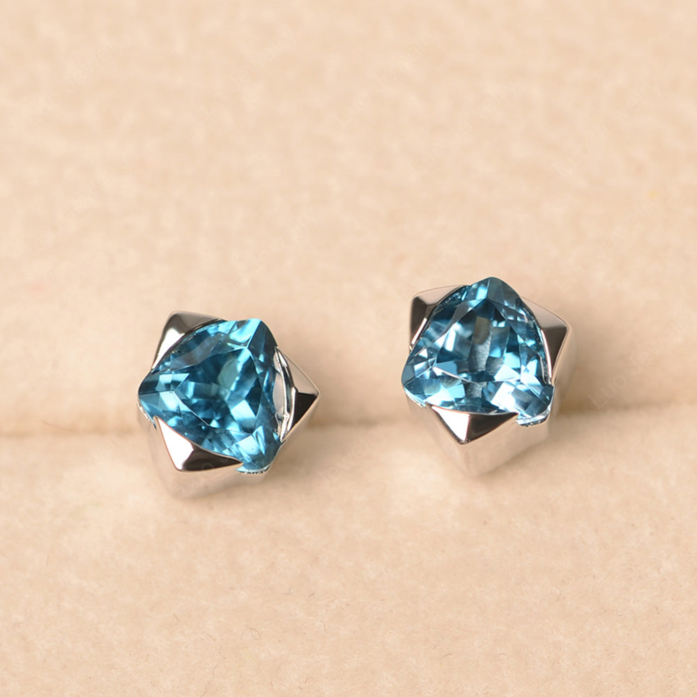 London blue topaz hot sale stud earrings