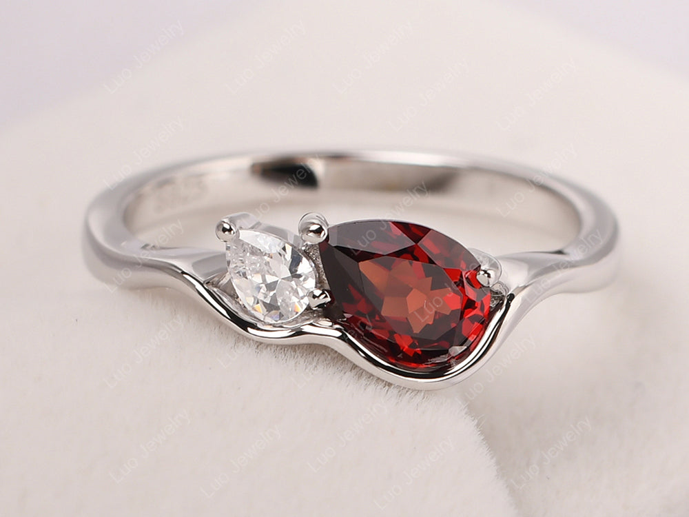 Ruby and garnet sale mothers ring