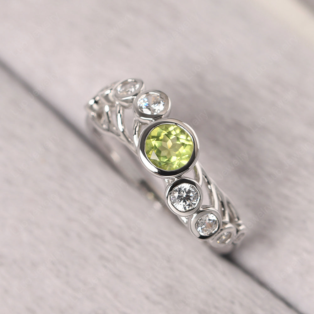 Multi Stone Ring | Green Peridot ring | Raw peridot ring | Copper buy & peridot ring | Electroformed jewelry | Organic stone jewelry