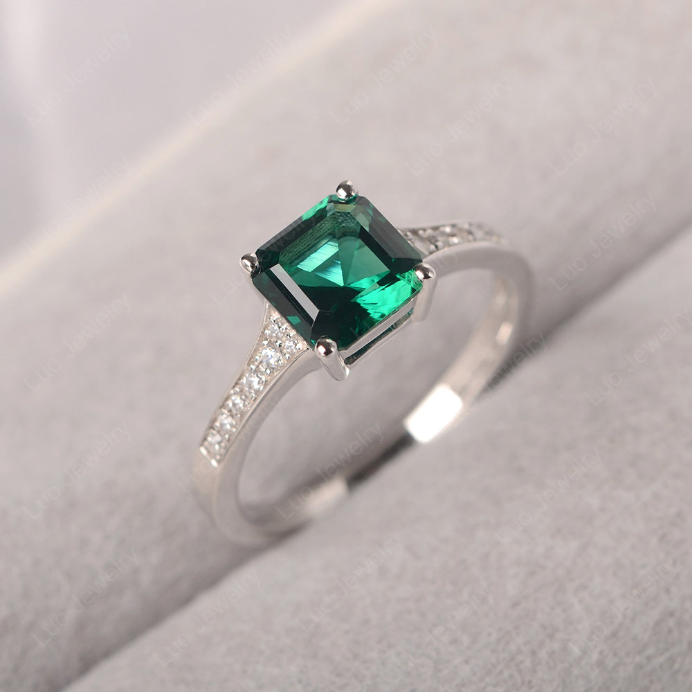 Emerald asscher sales cut diamond