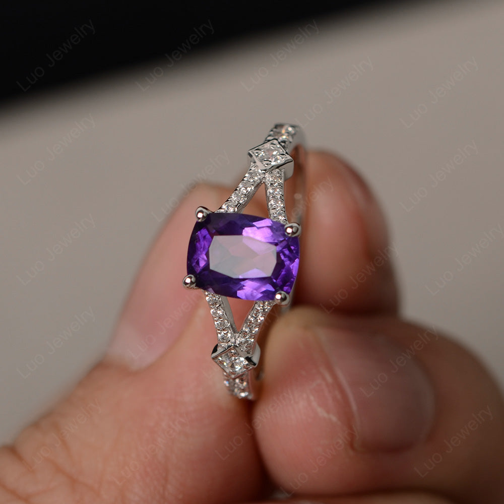 Cushion on sale cut amethyst