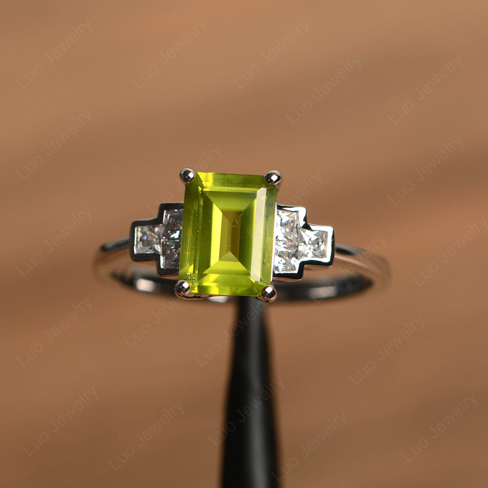 Peridot promise deals ring