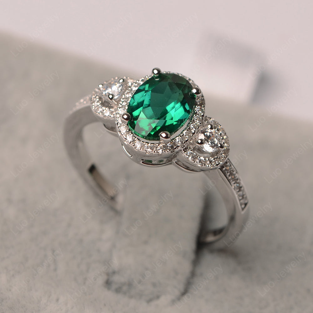 Lab created emerald on sale ring