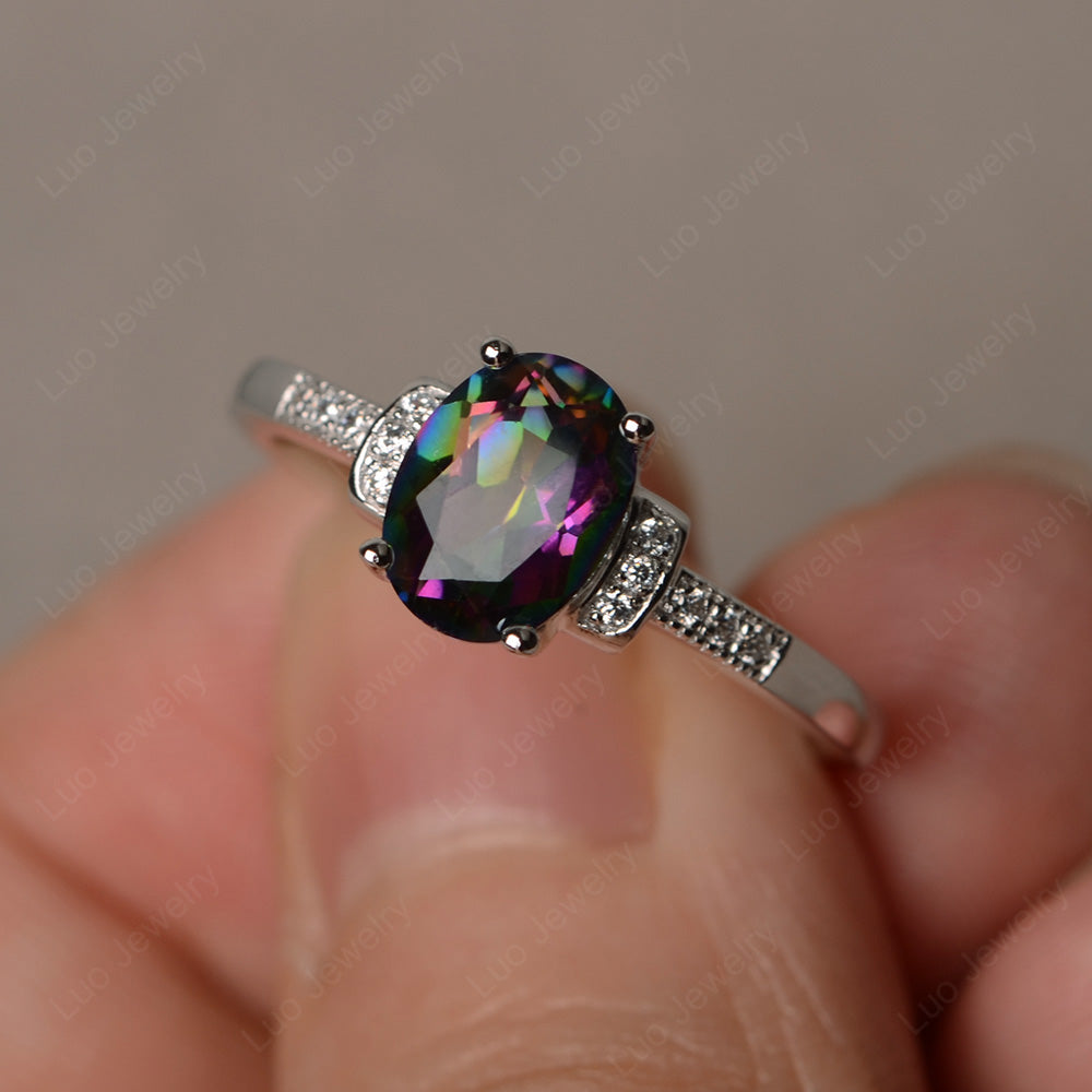 Mystic topaz wedding deals band