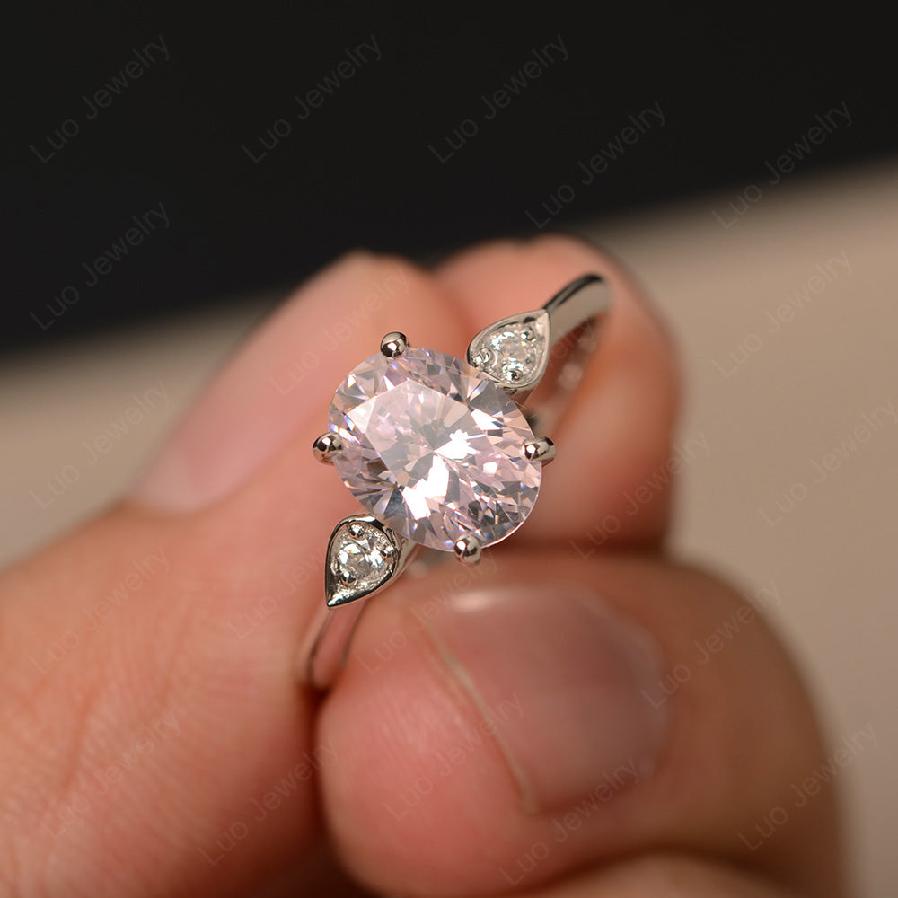 Rose gold cubic hot sale zirconia engagement rings