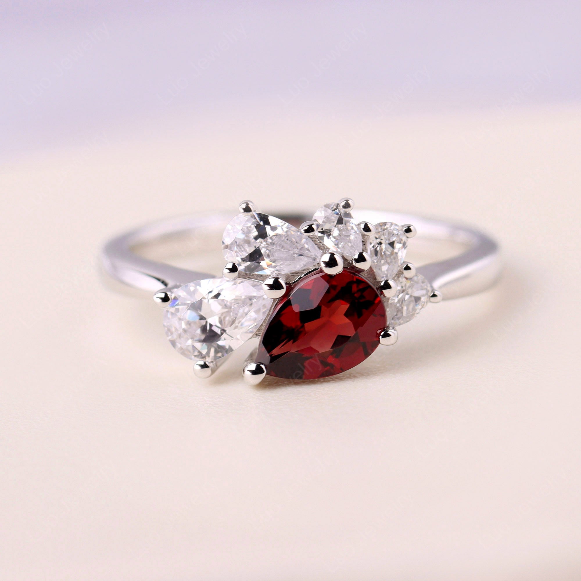 Garnet shop mothers ring