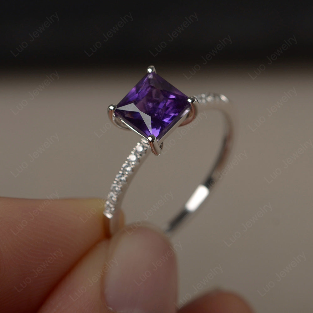 Thin on sale amethyst band