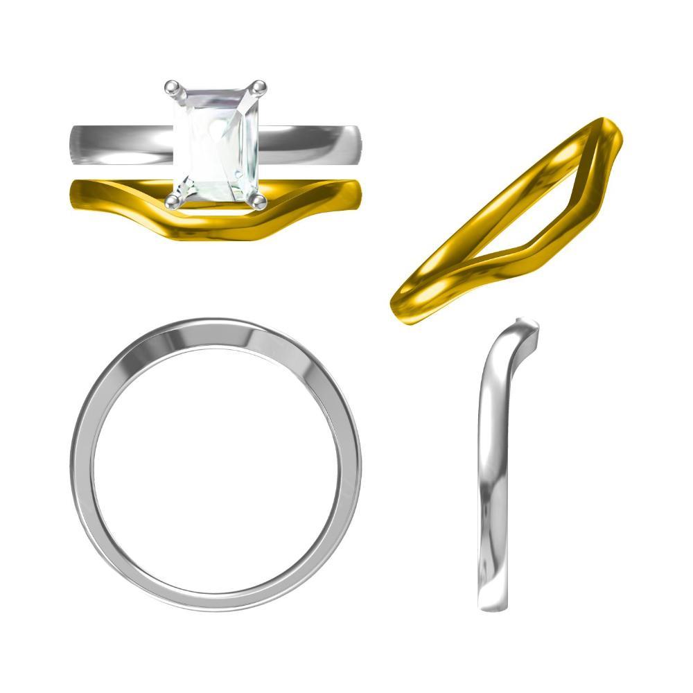 Emerald Cut Citrine Solitaire Ring - LUO Jewelry 