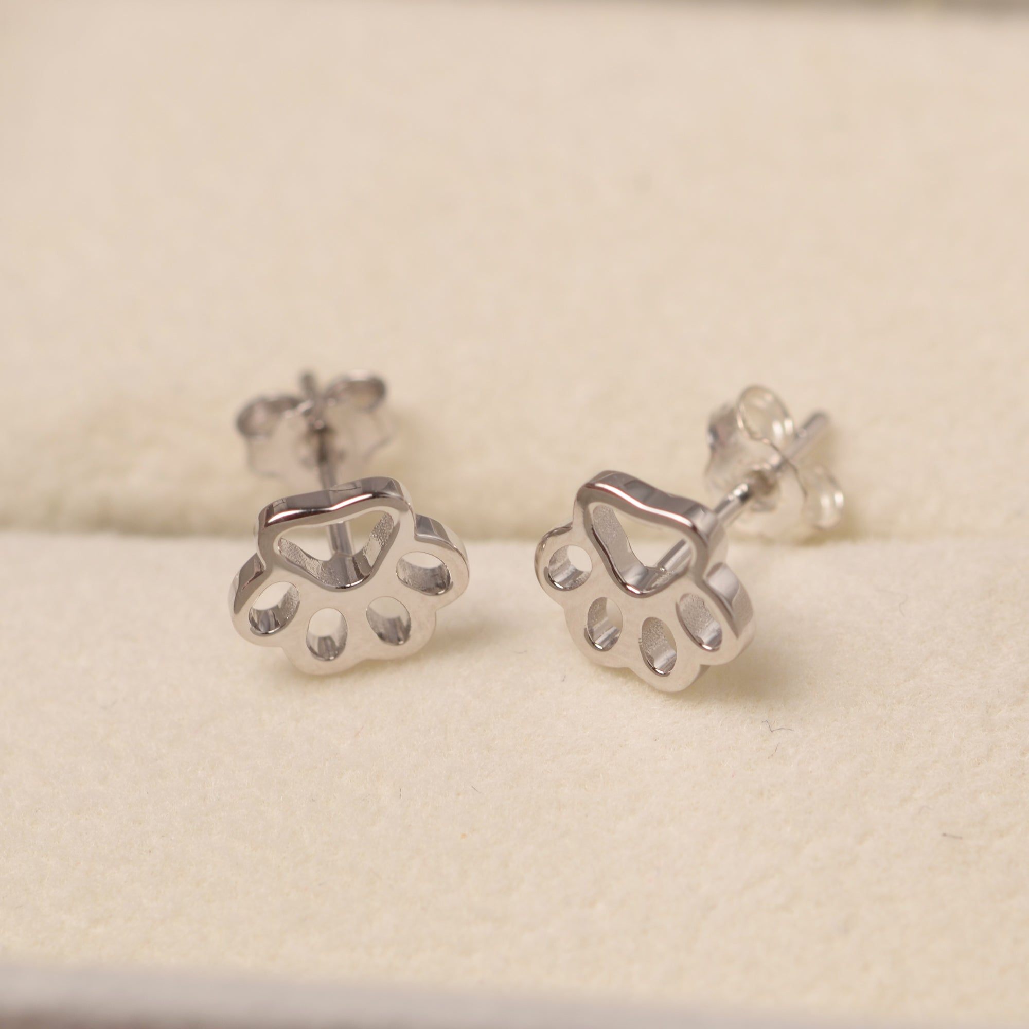 14K White Gold Earrings for Children & Babies | TinyBlessings.com