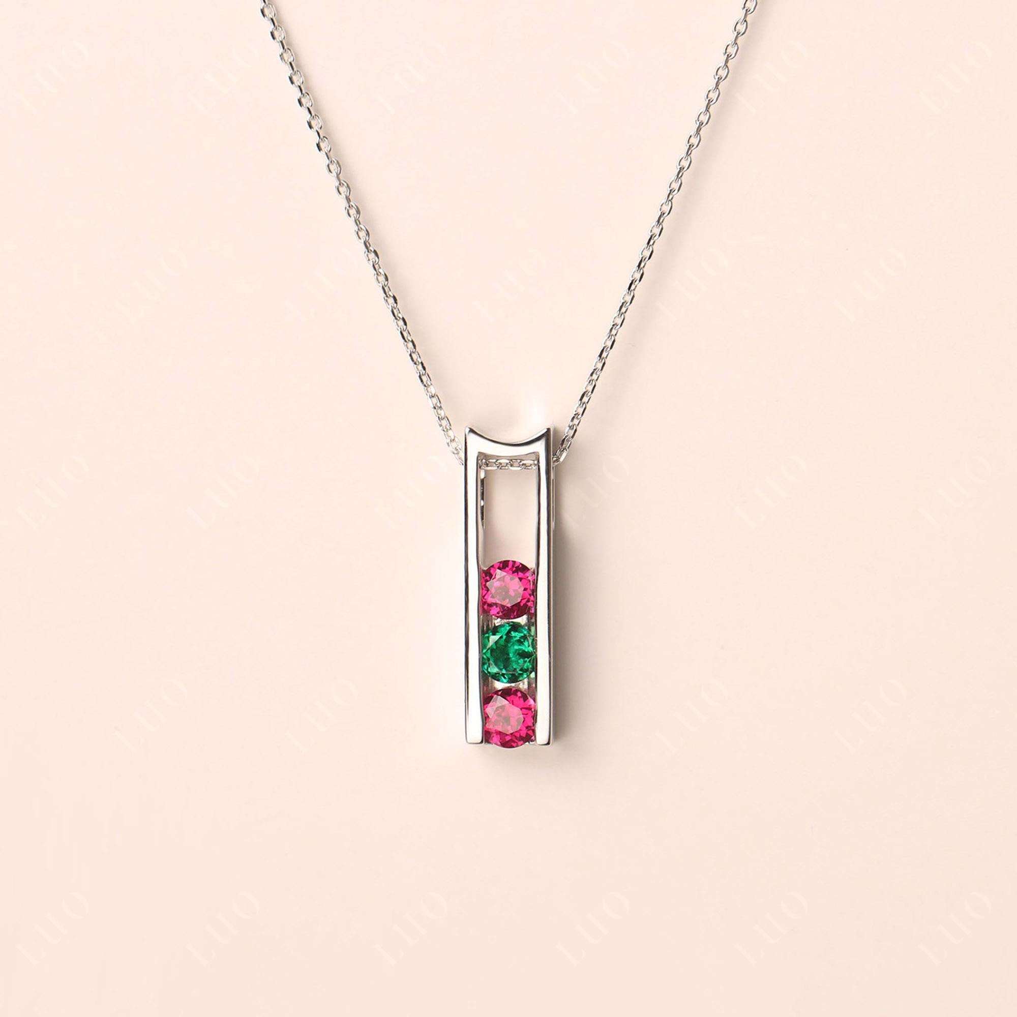 Ruby and Emerald Necklace