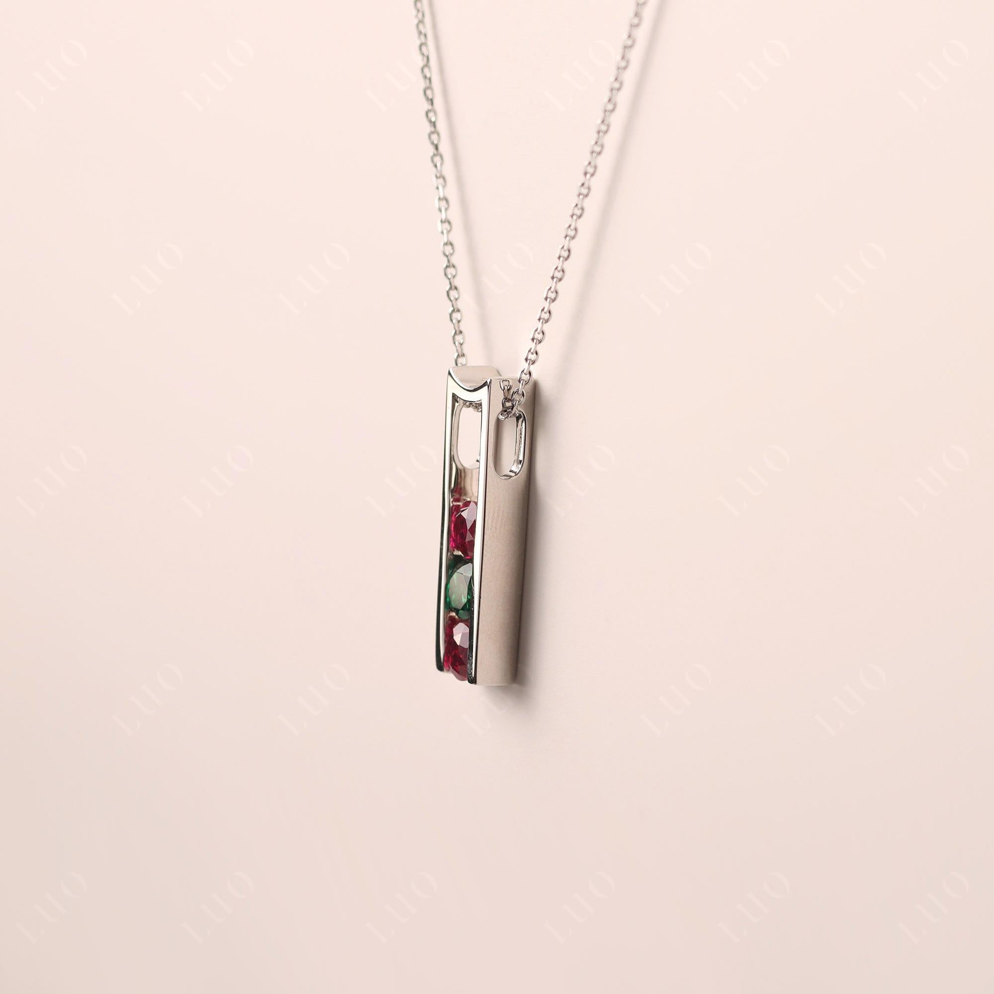 Ruby and Emerald Necklace