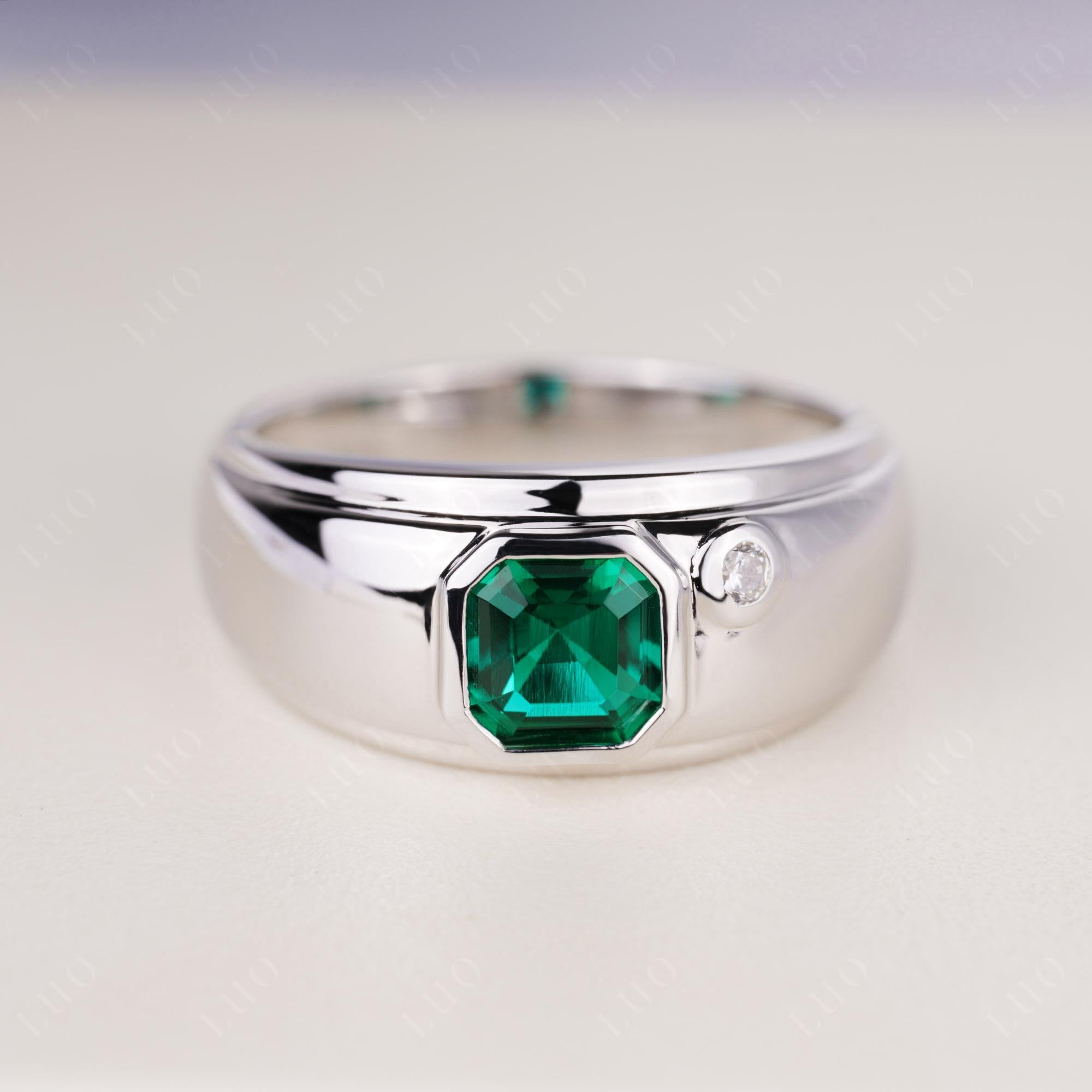 Men's Emerald Ring