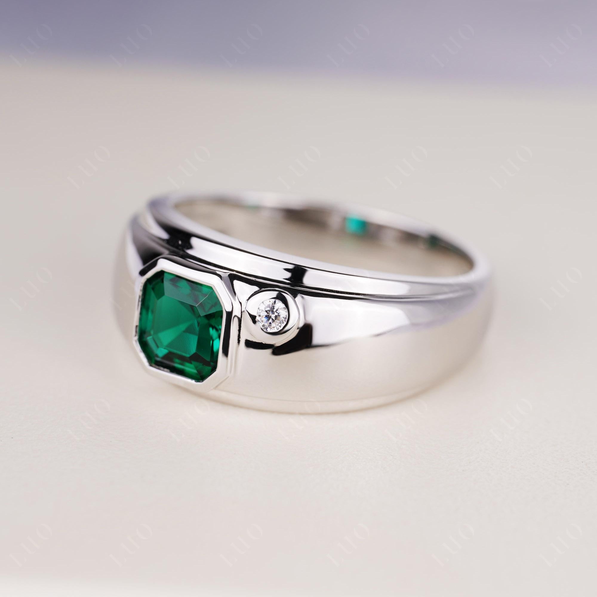 Men's Emerald Ring