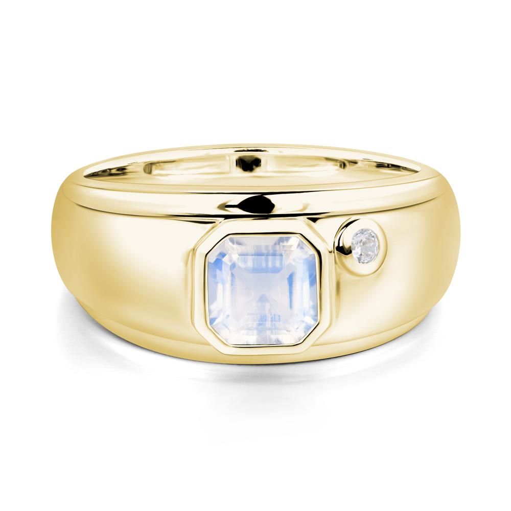 Men's Moonstone Ring - LUO Jewelry #metal_18k yellow gold