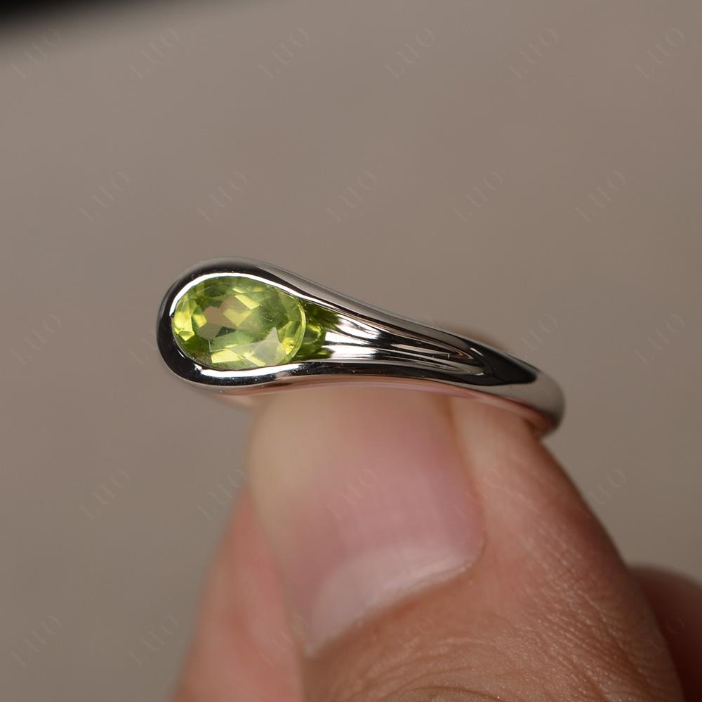 Peridot Streamline Ring - LUO Jewelry 