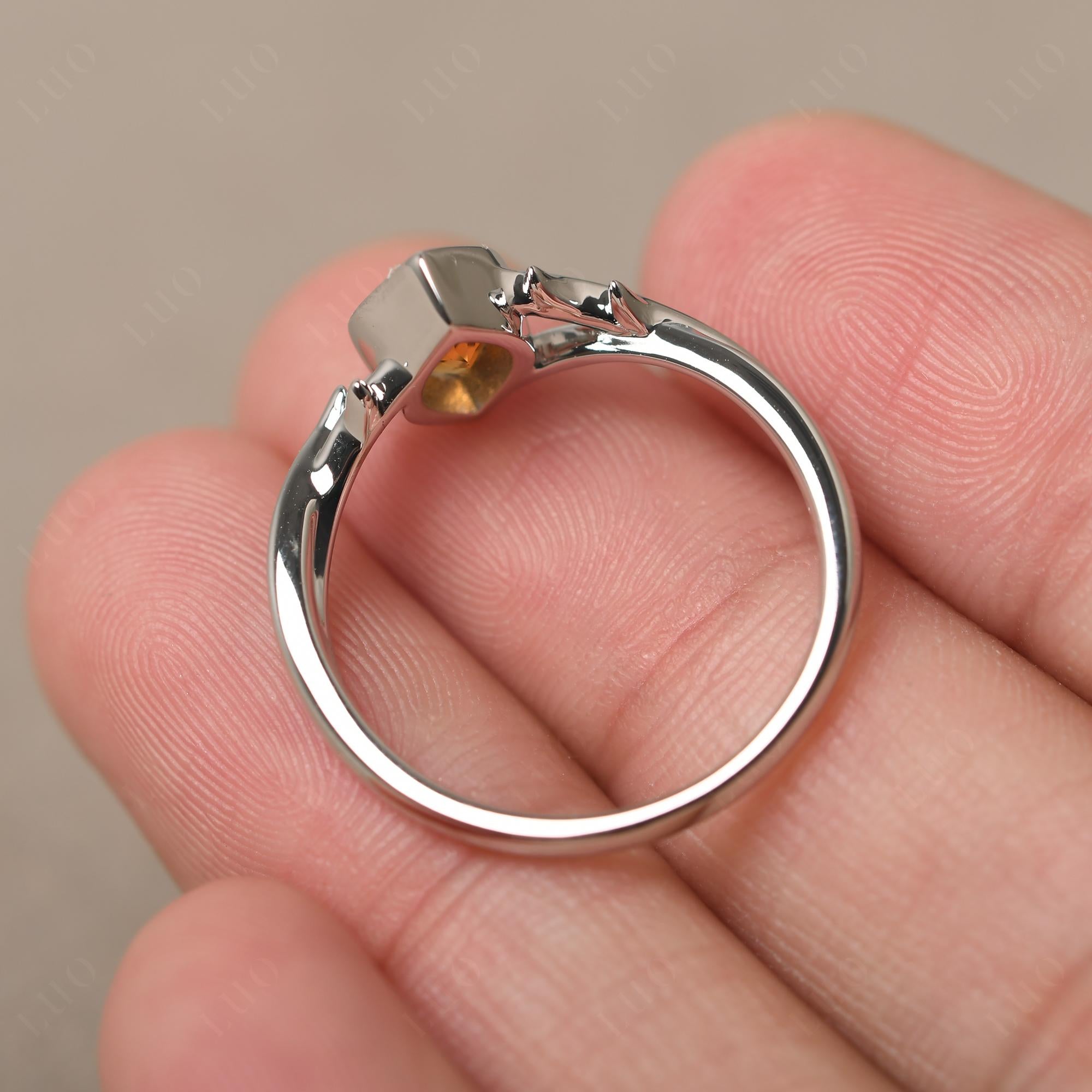 Citrine Twig Ring - LUO Jewelry 