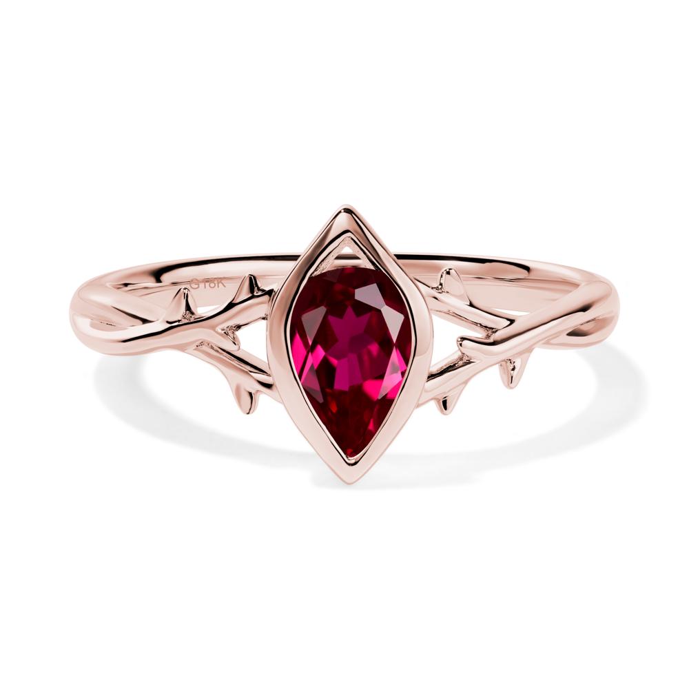 Ruby Twig Ring - LUO Jewelry #metal_18k rose gold