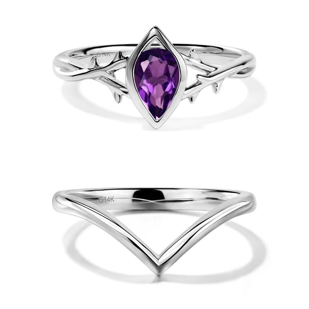 Amethyst Twig Ring - LUO Jewelry #metal_xxxxx