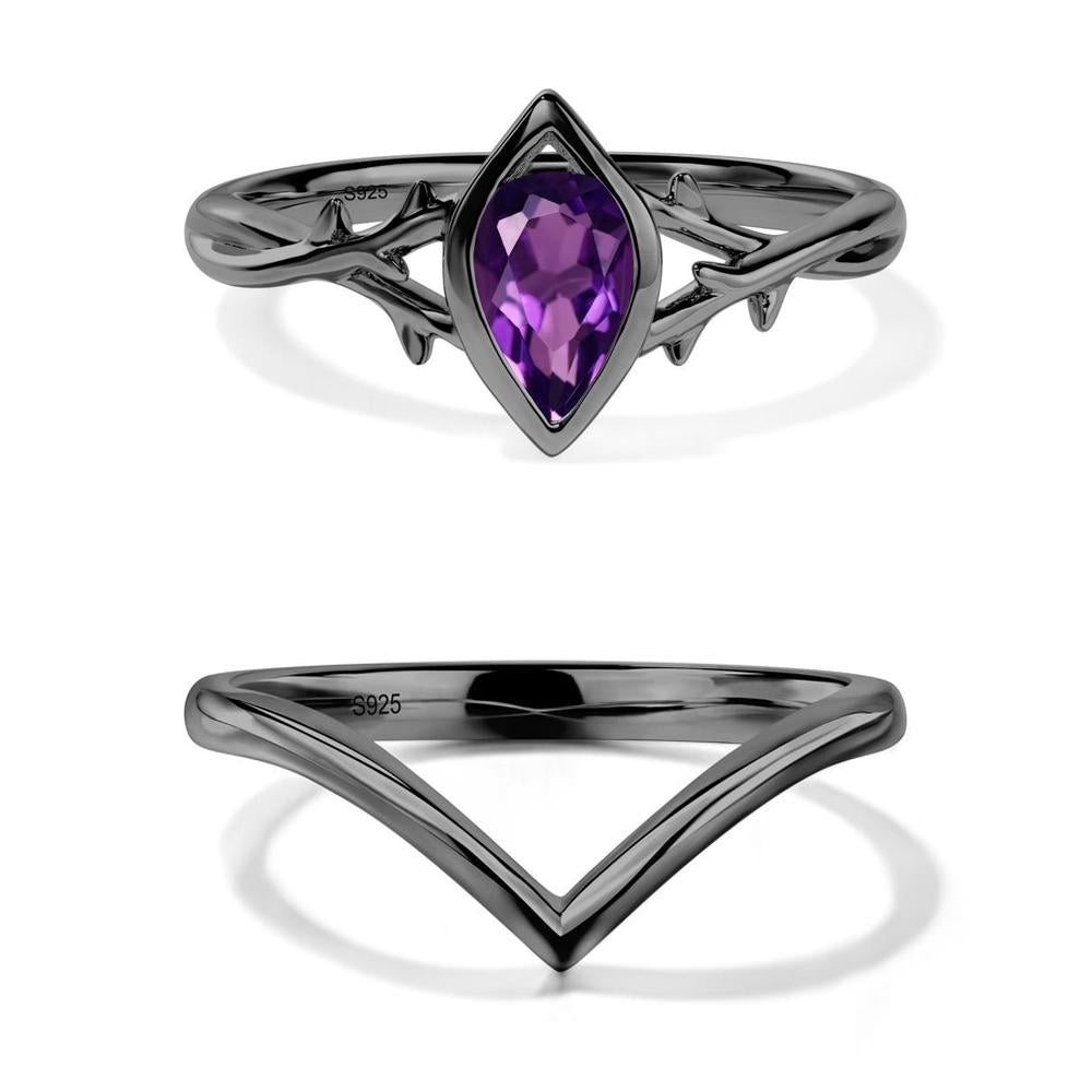 Amethyst Twig Ring - LUO Jewelry #metal_xxxxx