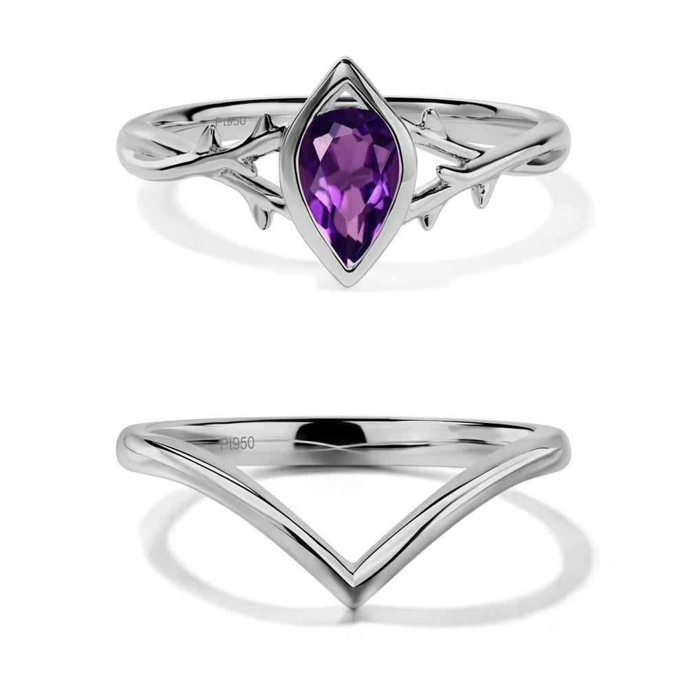 Amethyst Twig Ring - LUO Jewelry #metal_xxxxx