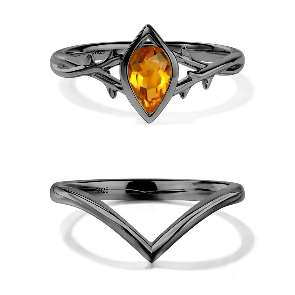 Citrine Twig Ring - LUO Jewelry #metal_xxxxx