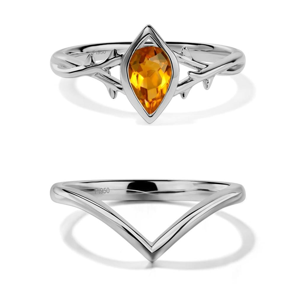 Citrine Twig Ring - LUO Jewelry #metal_xxxxx