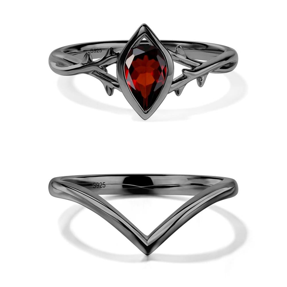 Garnet Twig Ring - LUO Jewelry #metal_xxxxx