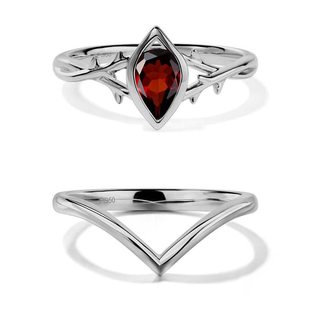 Garnet Twig Ring - LUO Jewelry #metal_xxxxx