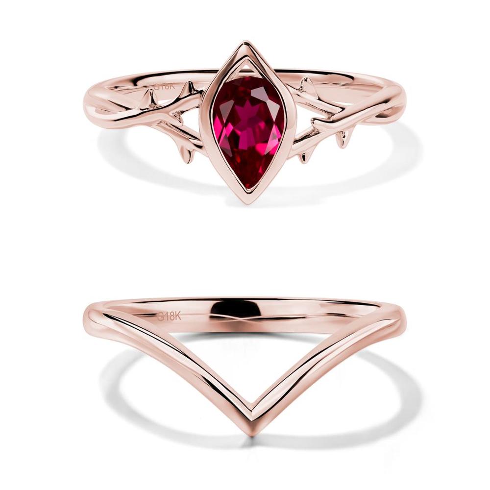 Ruby Twig Ring - LUO Jewelry #metal_xxxxx