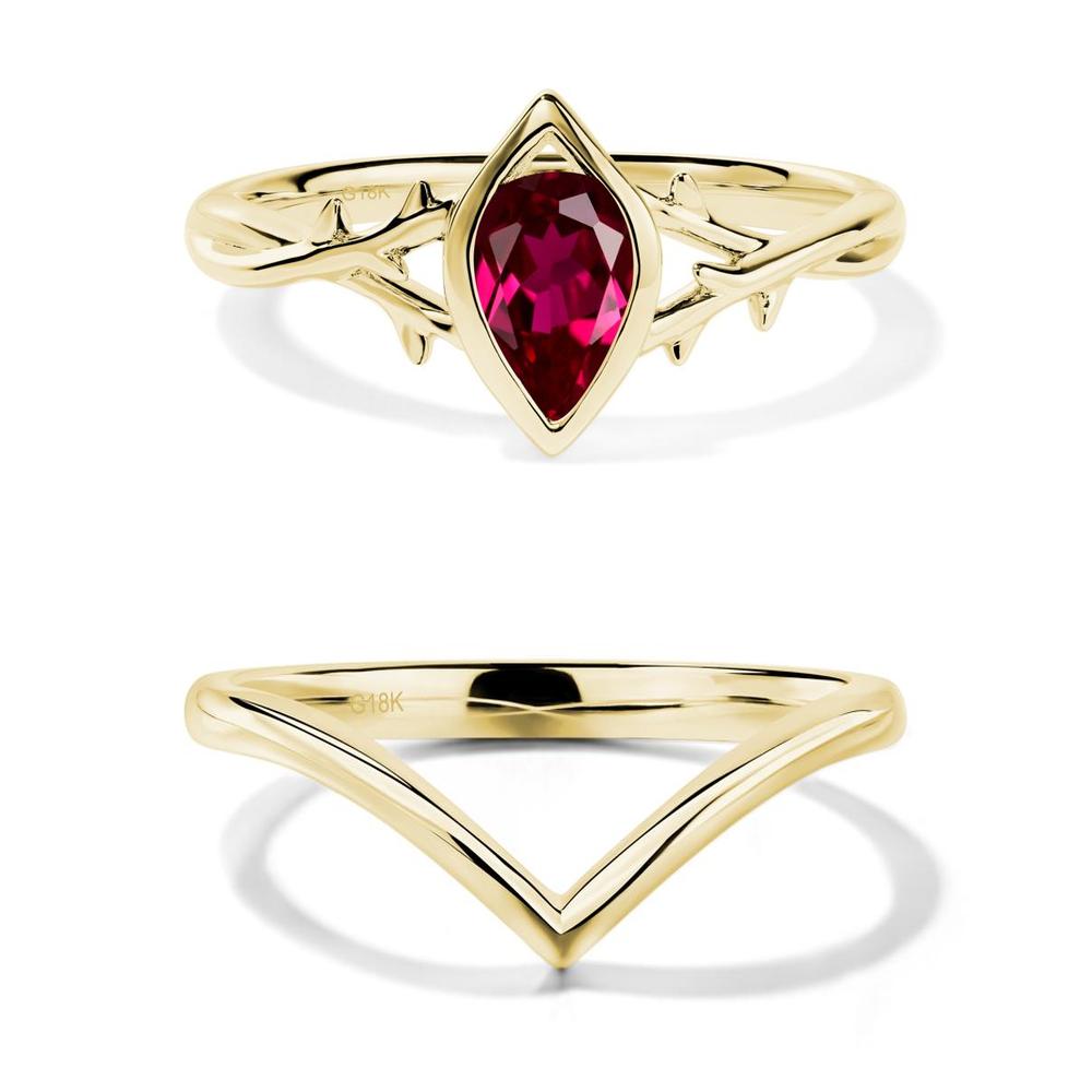 Ruby Twig Ring - LUO Jewelry #metal_xxxxx