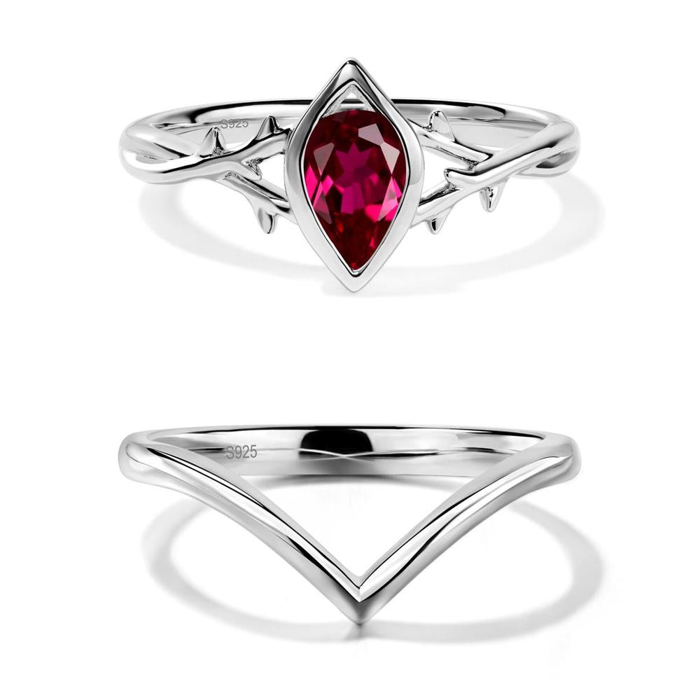 Ruby Twig Ring - LUO Jewelry #metal_xxxxx