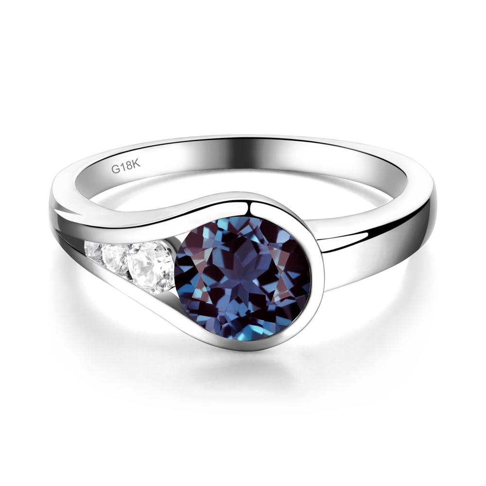 Alexandrite Rupert's Drop Ring - LUO Jewelry #metal_18k white gold