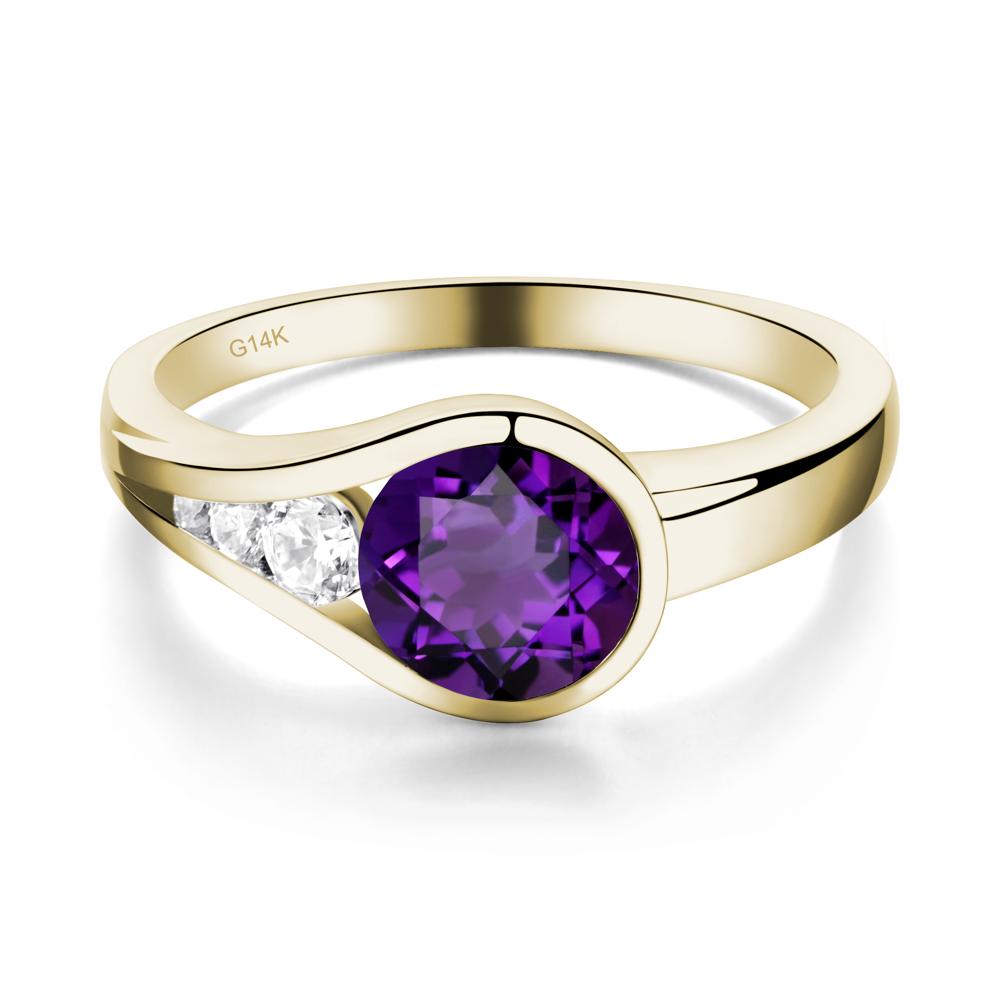 Prince Rupert's Drop Amethyst Ring - LUO Jewelry #metal_14k yellow gold