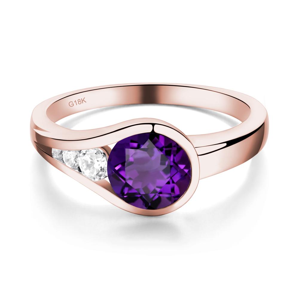 Prince Rupert's Drop Amethyst Ring - LUO Jewelry #metal_18k rose gold