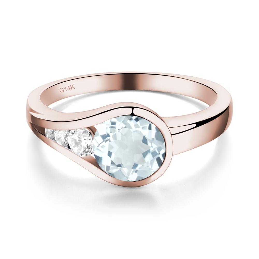 Aquamarine Rupert's Drop Ring - LUO Jewelry #metal_14k rose gold