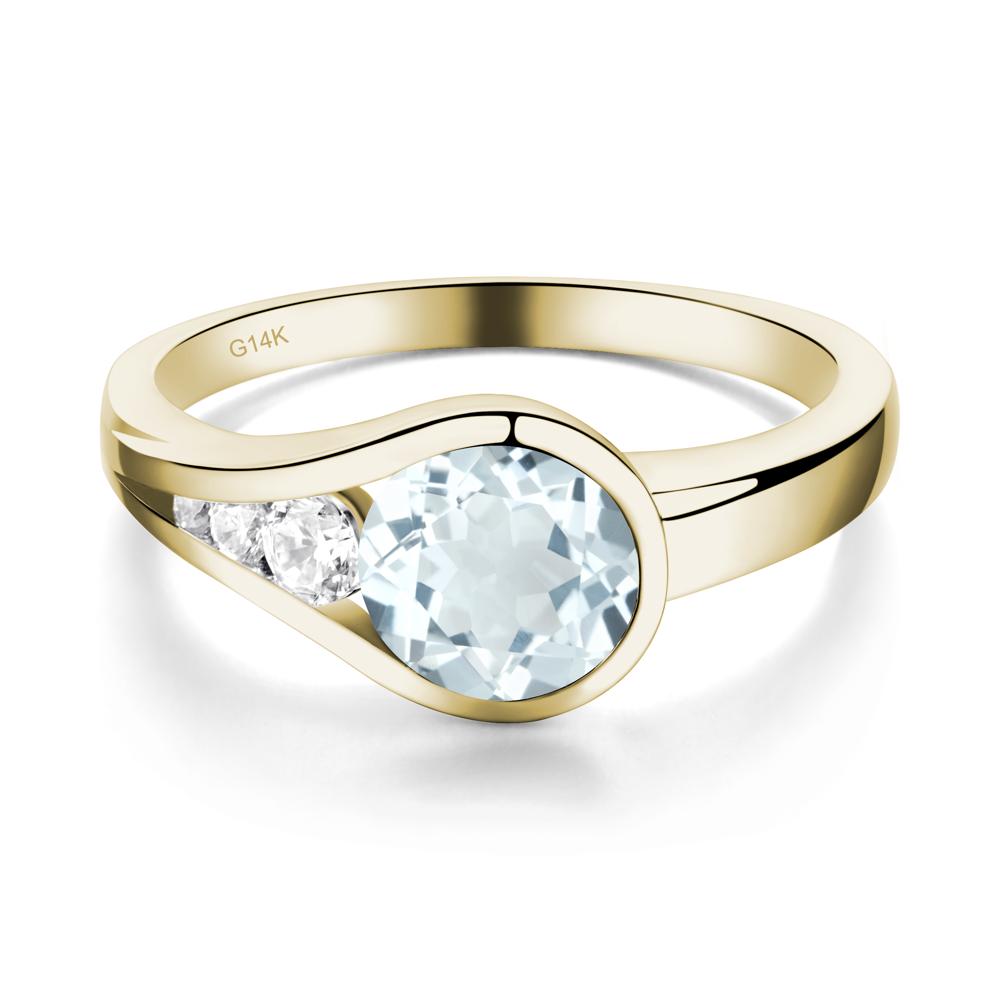 Aquamarine Rupert's Drop Ring - LUO Jewelry #metal_14k yellow gold