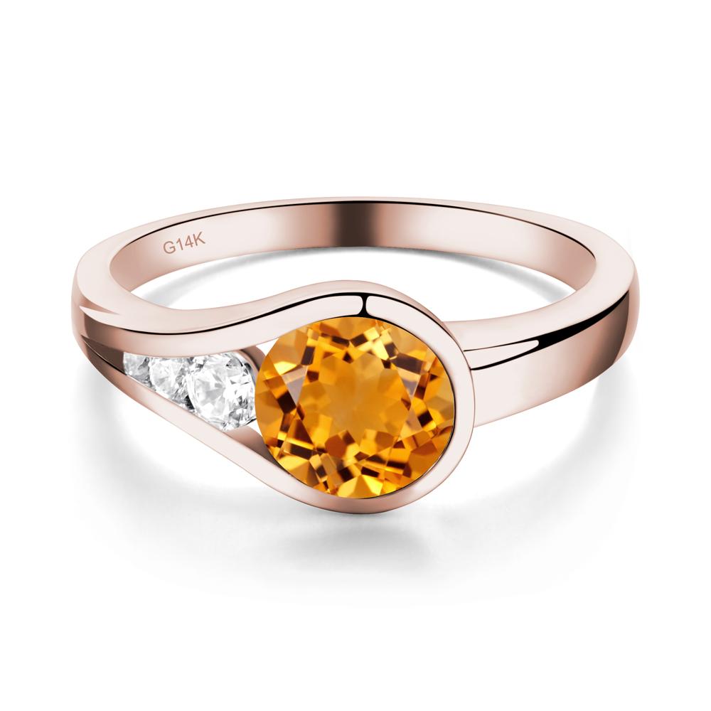 Citrine Rupert's Drop Ring - LUO Jewelry #metal_14k rose gold