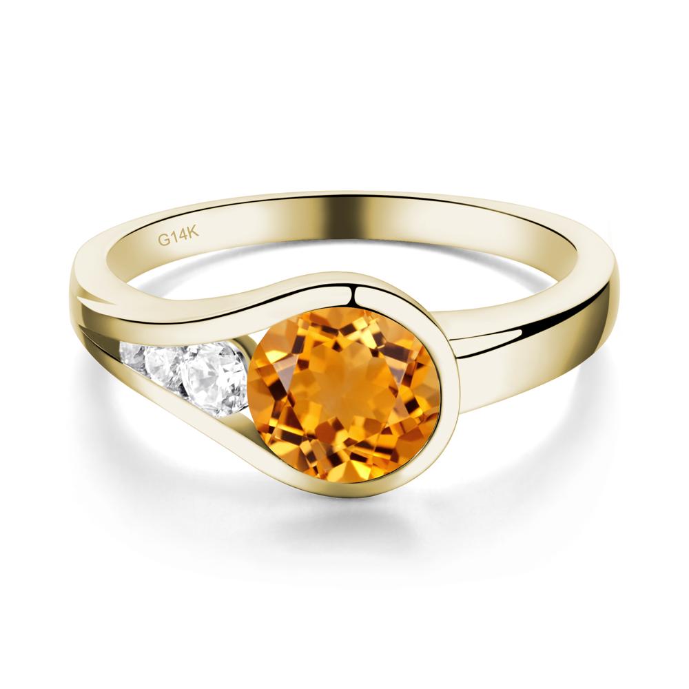 Citrine Rupert's Drop Ring - LUO Jewelry #metal_14k yellow gold