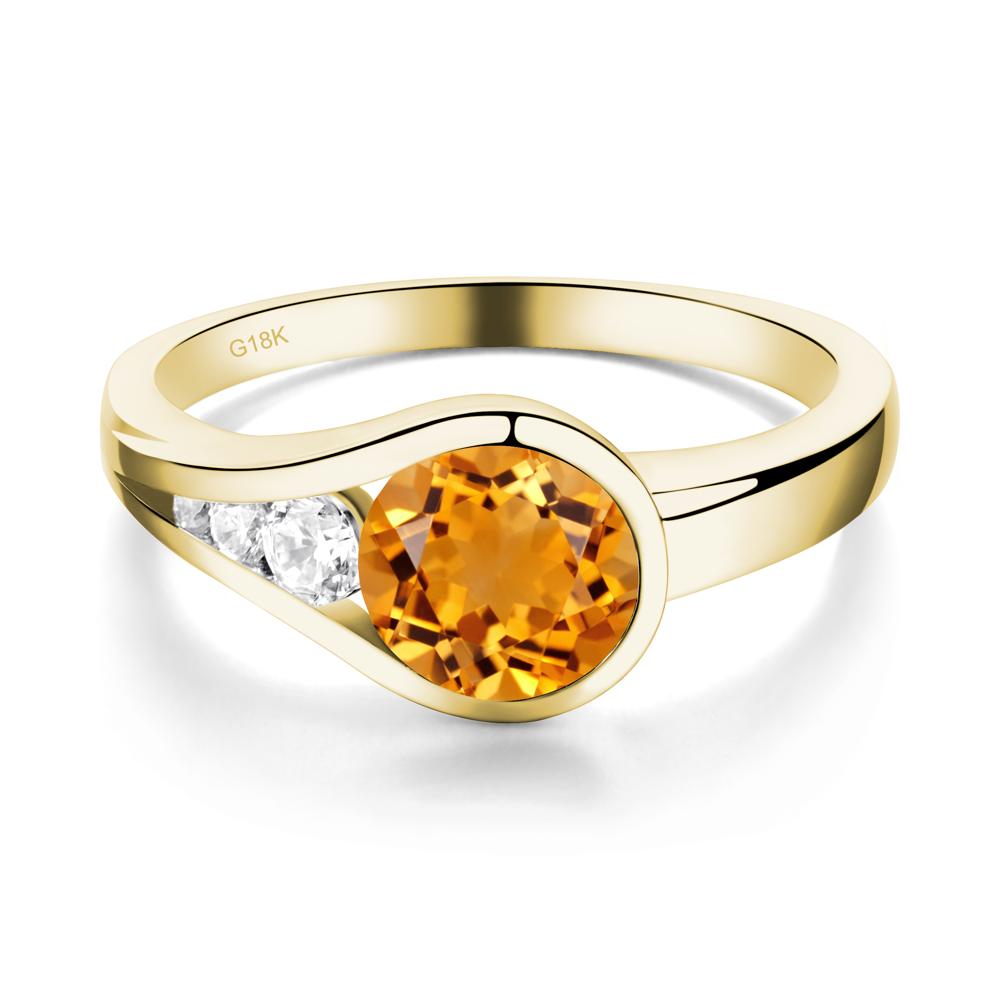 Citrine Rupert's Drop Ring - LUO Jewelry #metal_18k yellow gold