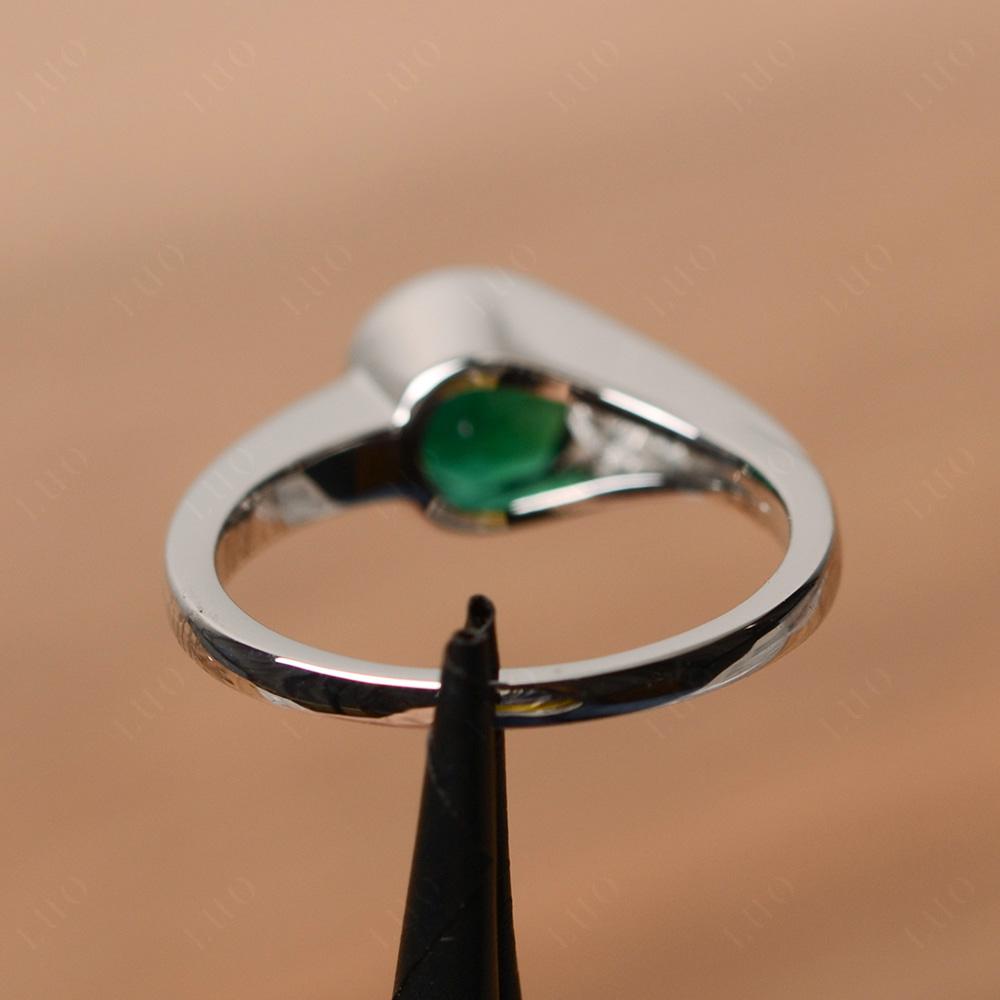 Prince Rupert's Drop Emerald Ring - LUO Jewelry 