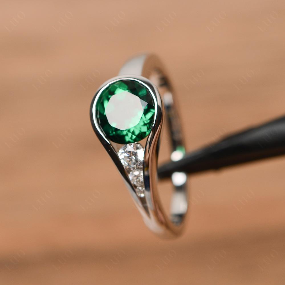 Prince Rupert's Drop Emerald Ring - LUO Jewelry 