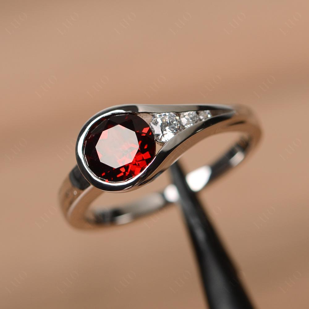 Garnet Rupert's Drop Ring - LUO Jewelry 