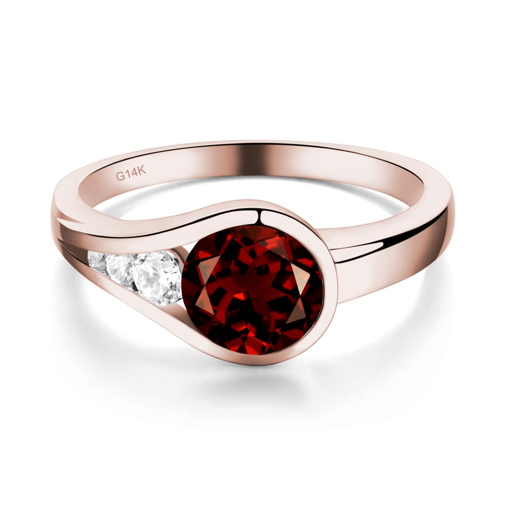 Garnet Rupert's Drop Ring - LUO Jewelry #metal_14k rose gold