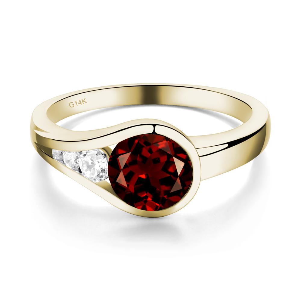 Garnet Rupert's Drop Ring - LUO Jewelry #metal_14k yellow gold