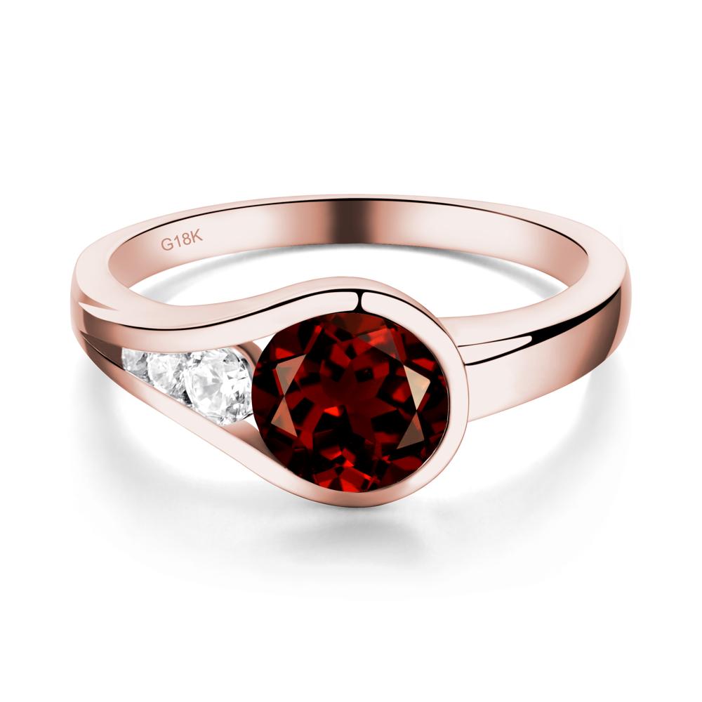 Garnet Rupert's Drop Ring - LUO Jewelry #metal_18k rose gold