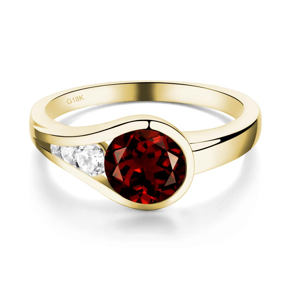 Garnet Rupert's Drop Ring - LUO Jewelry #metal_18k yellow gold