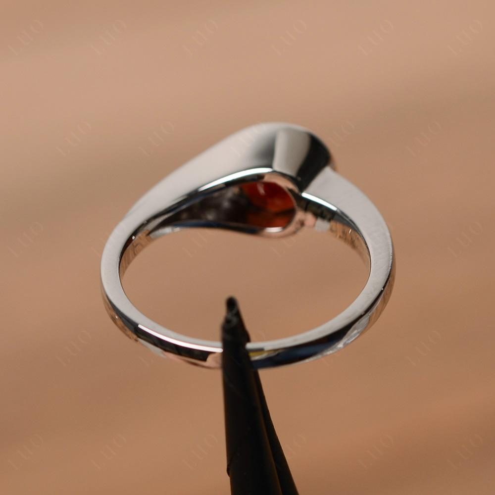 Garnet Rupert's Drop Ring - LUO Jewelry 