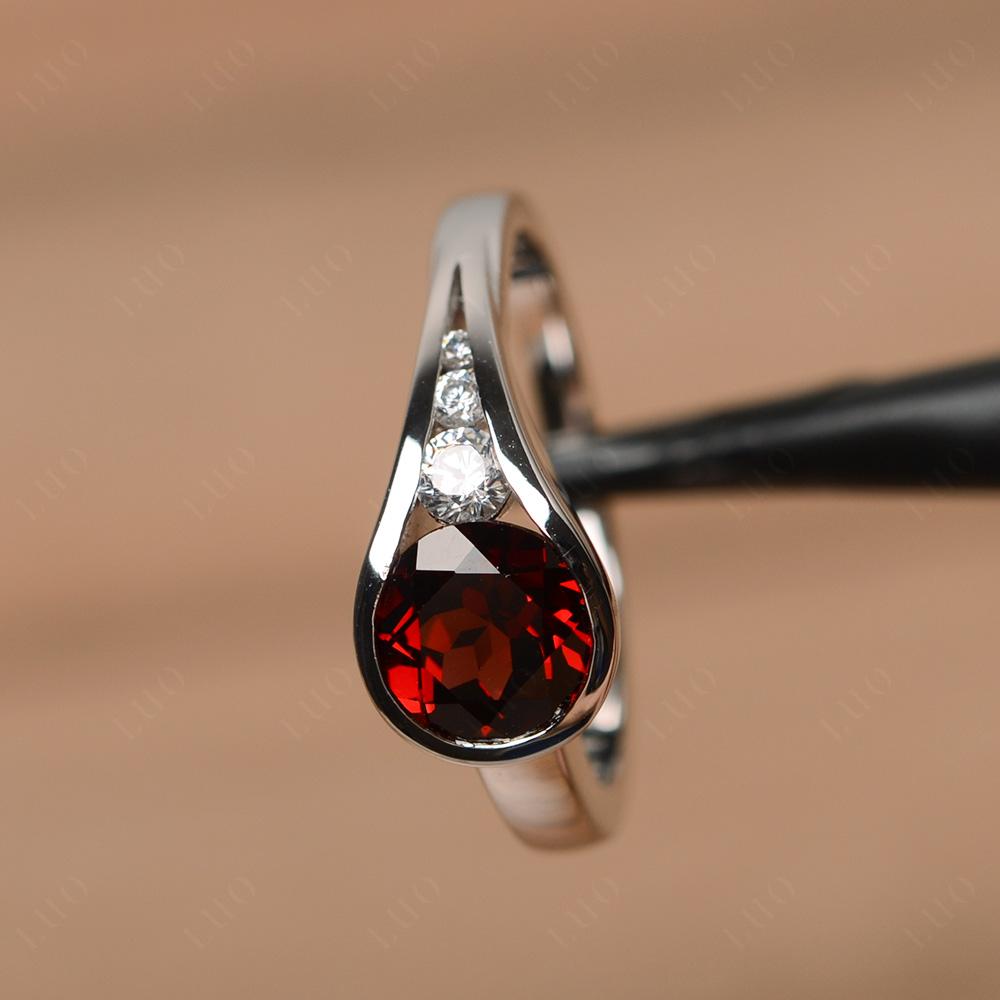 Garnet Rupert's Drop Ring - LUO Jewelry 